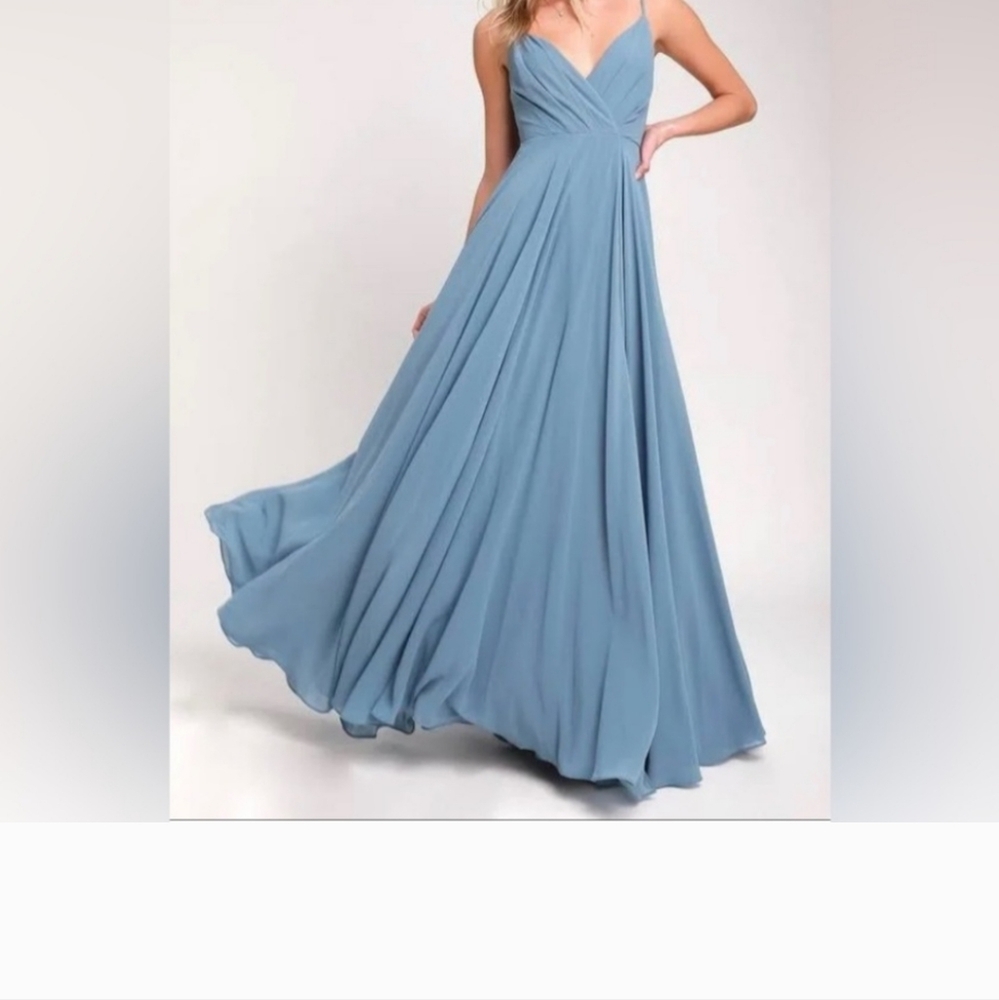 Lulu's Blue Maxi Dress
